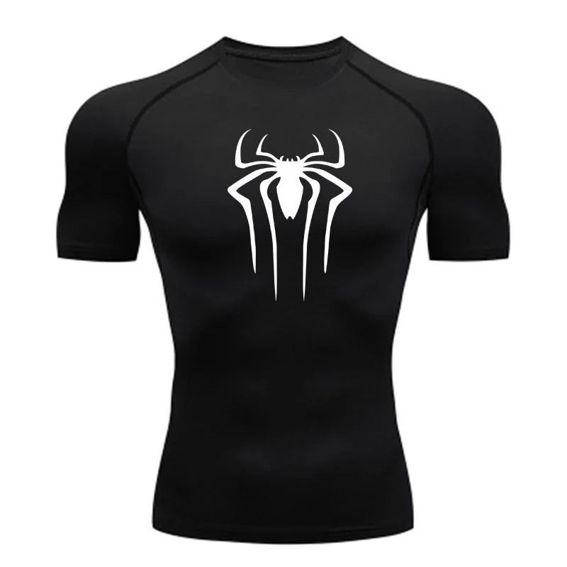 New Compression Shirt Men Fitness Gym Super Hero Sport Running T-Shirt Rashgard Tops Tee Quick Dry Short Sleeve T-Shirt For Men - Live Store 4U