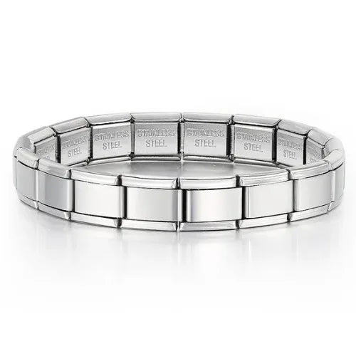 2025 New Men and Women Starry Colors 18 Pieces Italian Charm Fit 9mm Stainless Steel Modular Bracelet Wholesale Jewelry - Live Store 4U