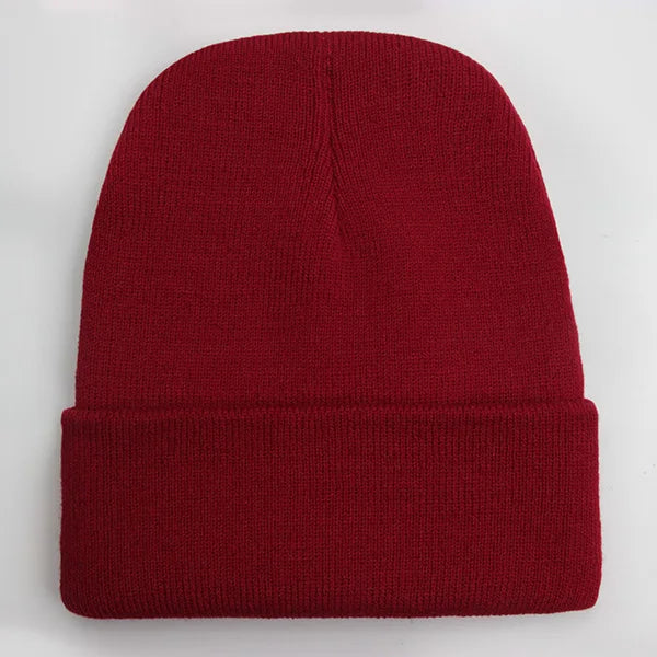 Solid Unisex Beanie Autumn Winter Wool Blends Soft Warm Knitted Cap Men Women SkullCap Hats Gorro Ski Caps 24 Colors Beanies - Live Store 4U