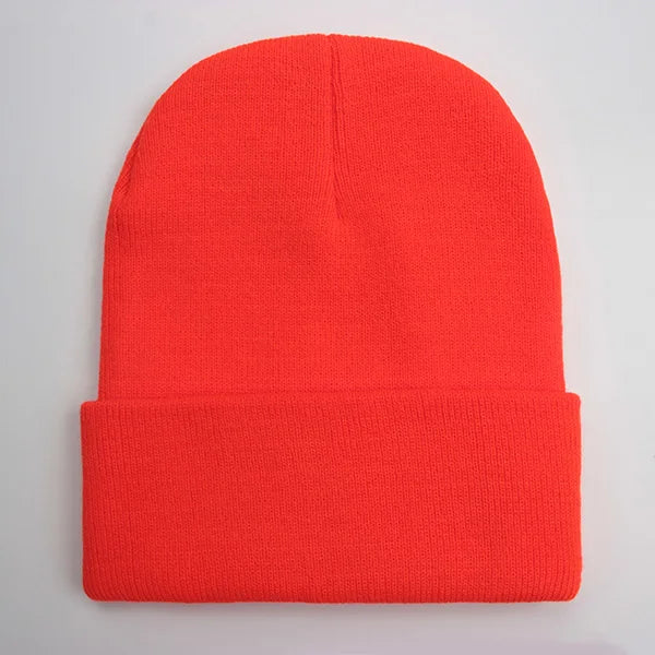 Solid Unisex Beanie Autumn Winter Wool Blends Soft Warm Knitted Cap Men Women SkullCap Hats Gorro Ski Caps 24 Colors Beanies - Live Store 4U