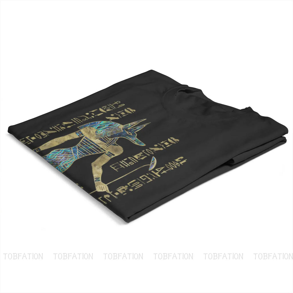 Ancient Egypt TShirt for Men Egyptian Anubis Ornament Humor Leisure Sweatshirts T Shirt Novelty New Design Loose