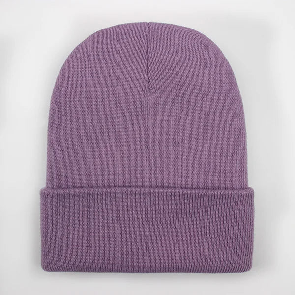 Solid Unisex Beanie Autumn Winter Wool Blends Soft Warm Knitted Cap Men Women SkullCap Hats Gorro Ski Caps 24 Colors Beanies - Live Store 4U