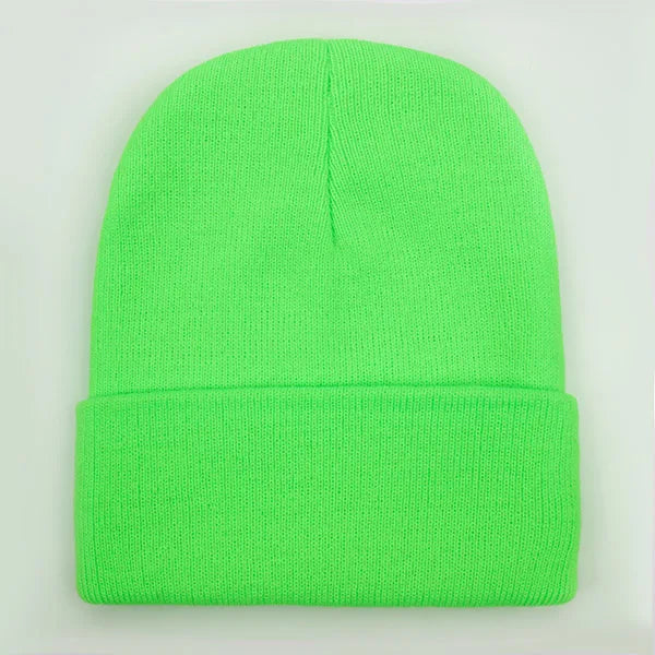 Solid Unisex Beanie Autumn Winter Wool Blends Soft Warm Knitted Cap Men Women SkullCap Hats Gorro Ski Caps 24 Colors Beanies - Live Store 4U