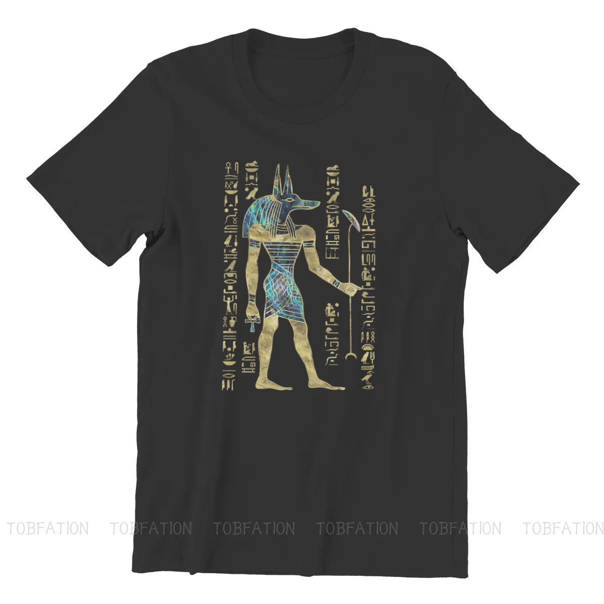 Ancient Egypt TShirt for Men Egyptian Anubis Ornament Humor Leisure Sweatshirts T Shirt Novelty New Design Loose