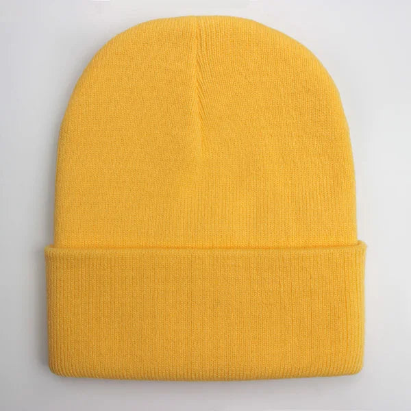 Solid Unisex Beanie Autumn Winter Wool Blends Soft Warm Knitted Cap Men Women SkullCap Hats Gorro Ski Caps 24 Colors Beanies - Live Store 4U