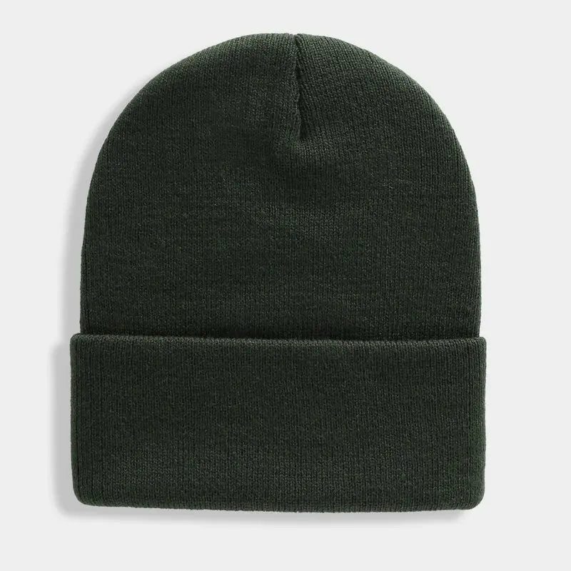 Solid Unisex Beanie Autumn Winter Wool Blends Soft Warm Knitted Cap Men Women SkullCap Hats Gorro Ski Caps 24 Colors Beanies - Live Store 4U