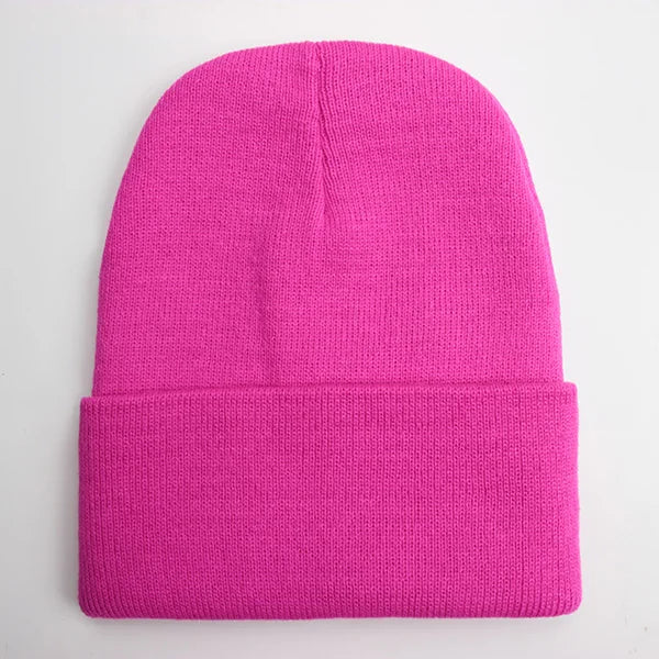 Solid Unisex Beanie Autumn Winter Wool Blends Soft Warm Knitted Cap Men Women SkullCap Hats Gorro Ski Caps 24 Colors Beanies - Live Store 4U