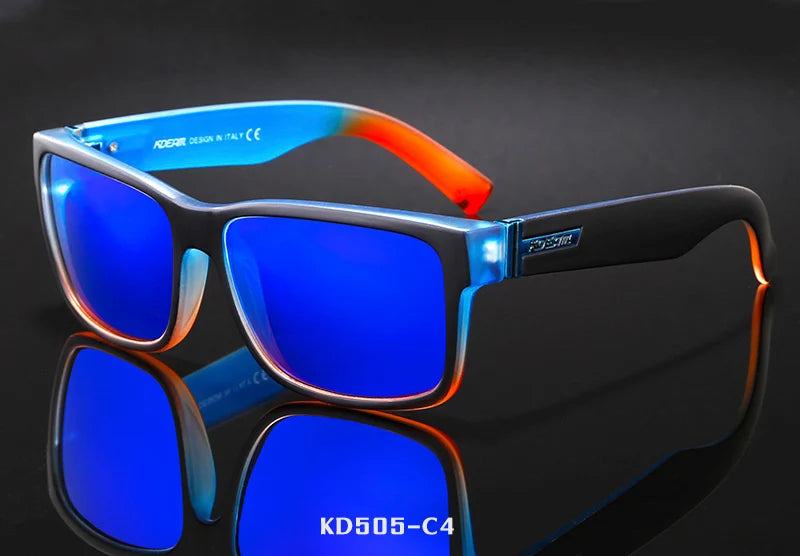 KDEAM Revamp Of Sport Men Sunglasses Polarized Shockingly Colors Sun Glasses Outdoor Driving Photochromic Sunglass With Box
