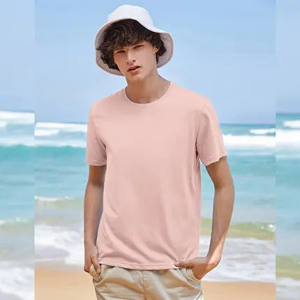 Semir Summer Cotton T Shirts Men 2024 Simple O Neck Stretch Solid New Tops Clothing Casual Tshirt Man Streetwear Cool Tee Shirts - Live Store 4U