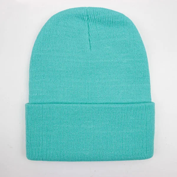 Solid Unisex Beanie Autumn Winter Wool Blends Soft Warm Knitted Cap Men Women SkullCap Hats Gorro Ski Caps 24 Colors Beanies - Live Store 4U