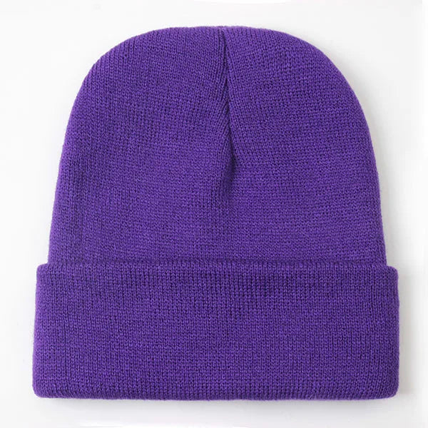Solid Unisex Beanie Autumn Winter Wool Blends Soft Warm Knitted Cap Men Women SkullCap Hats Gorro Ski Caps 24 Colors Beanies - Live Store 4U