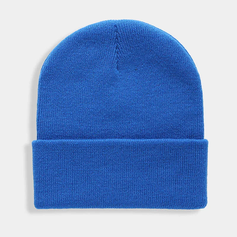 Solid Unisex Beanie Autumn Winter Wool Blends Soft Warm Knitted Cap Men Women SkullCap Hats Gorro Ski Caps 24 Colors Beanies - Live Store 4U
