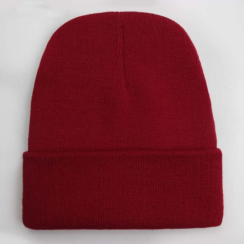 Solid Unisex Beanie Autumn Winter Wool Blends Soft Warm Knitted Cap Men Women SkullCap Hats Gorro Ski Caps 24 Colors Beanies - Live Store 4U