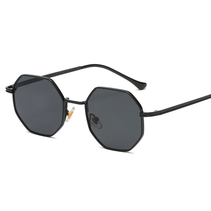 Polygon Metal Sunglasses Vintage Frame For Women Sunglasses Men Luxury Brand Design Sun Glasses Women Mirror Gafas De Sol Uv400