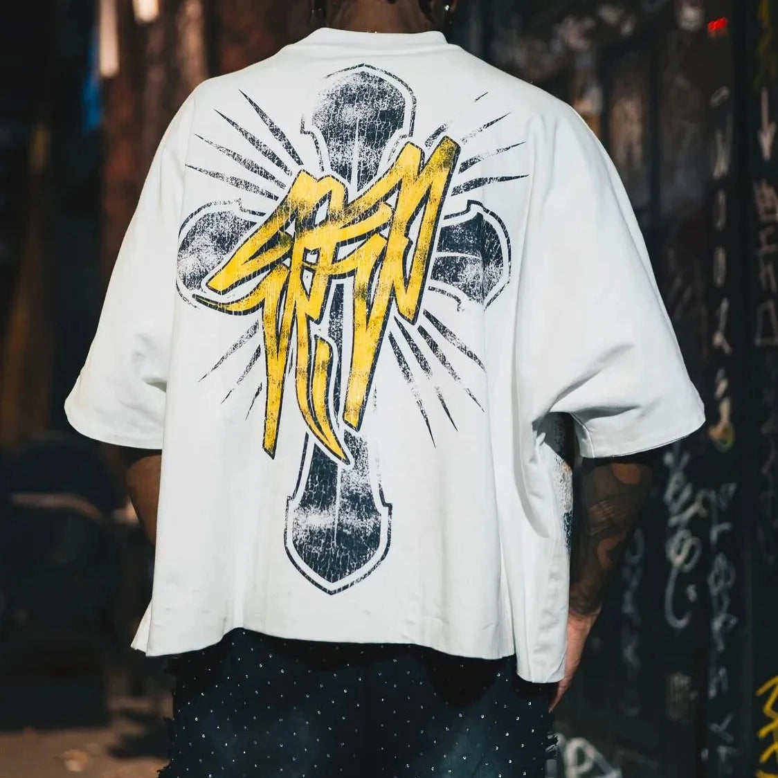Y2K Vintage Clothing Retro Classic Graphic Printed Loose Short Sleeve Harajuku Gothic Casual Oversized Cotton T Shirt Men Women - Live Store 4U