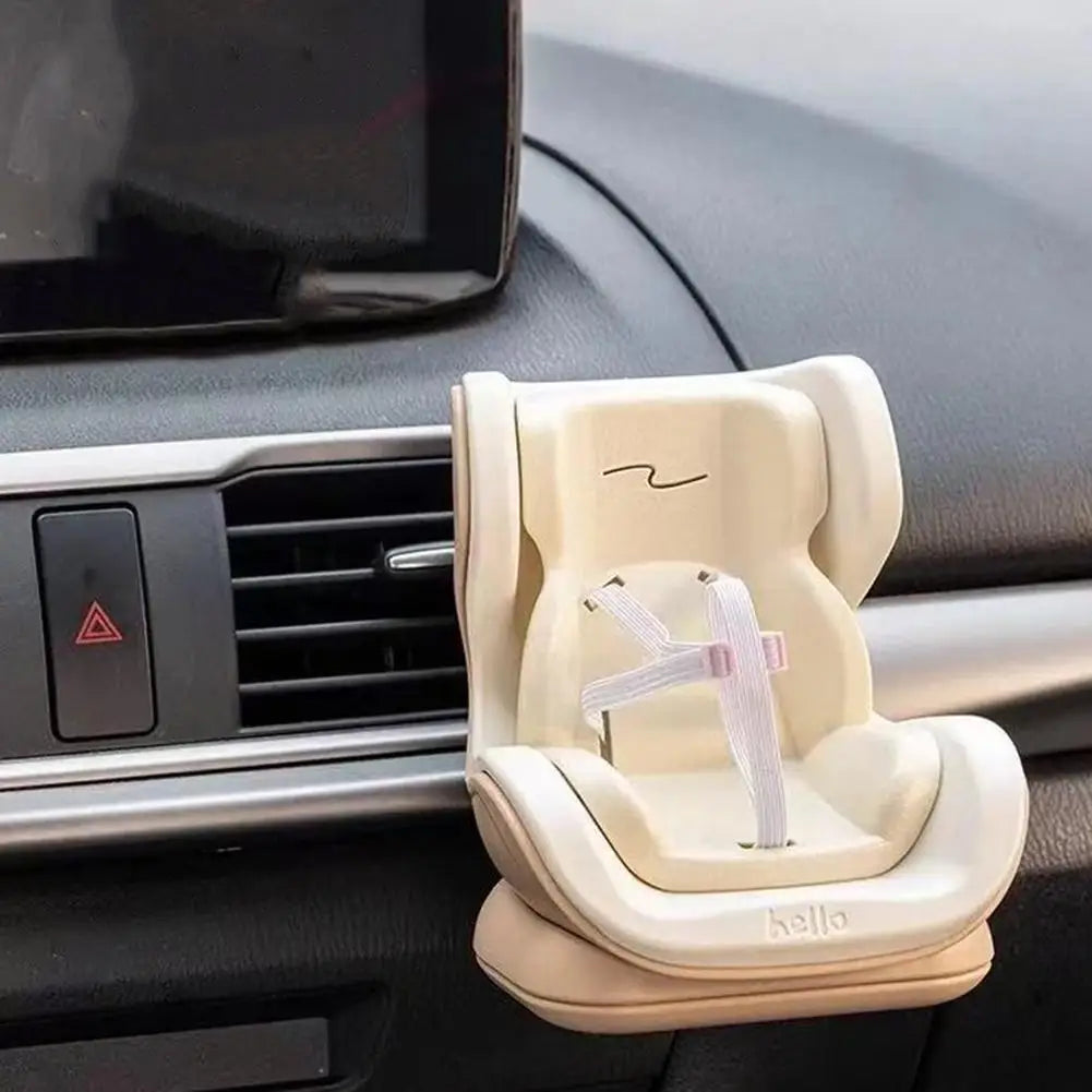 Doll Car Seat for 17cm Dolls Cute Fragrance Accessory car Air Vents Freshener Decor car Interior Blind Box Doll Accessory