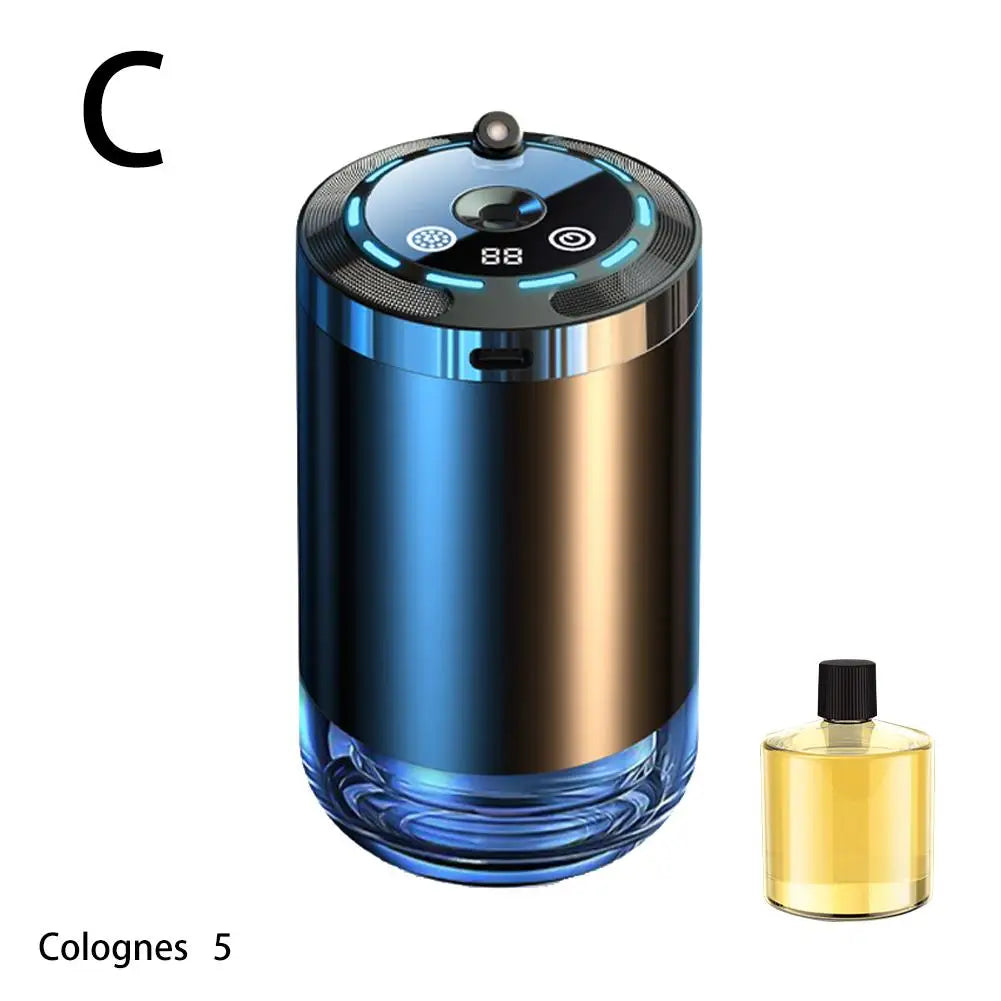 Car Perfume Diffuser Device Intelligent Auto Interior Decoration Humidifier Ambient Light Rechargeable Aroma Diffuser Ornament