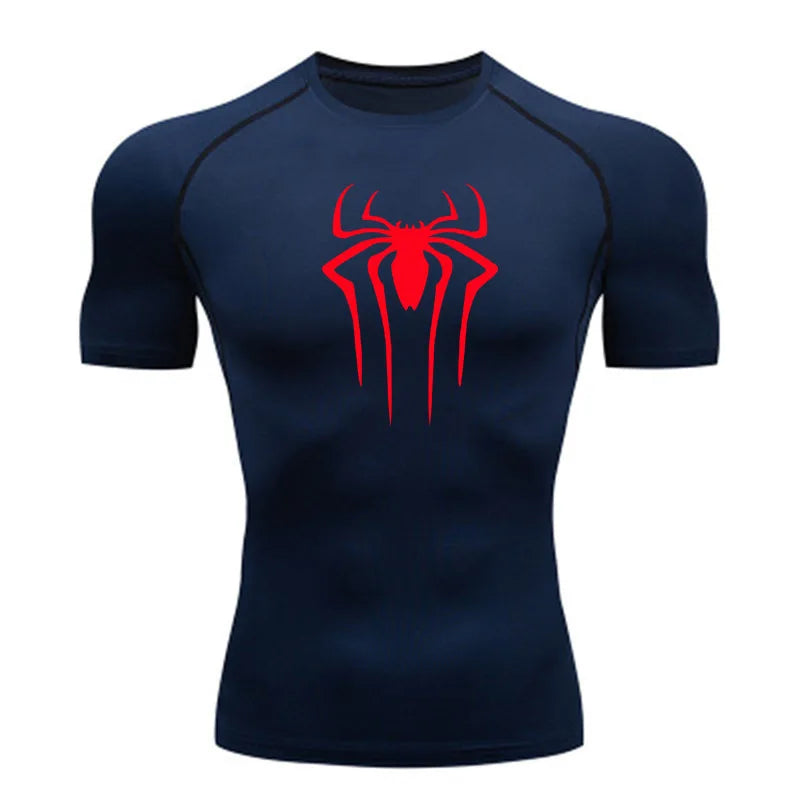 New Compression Shirt Men Fitness Gym Super Hero Sport Running T-Shirt Rashgard Tops Tee Quick Dry Short Sleeve T-Shirt For Men - Live Store 4U