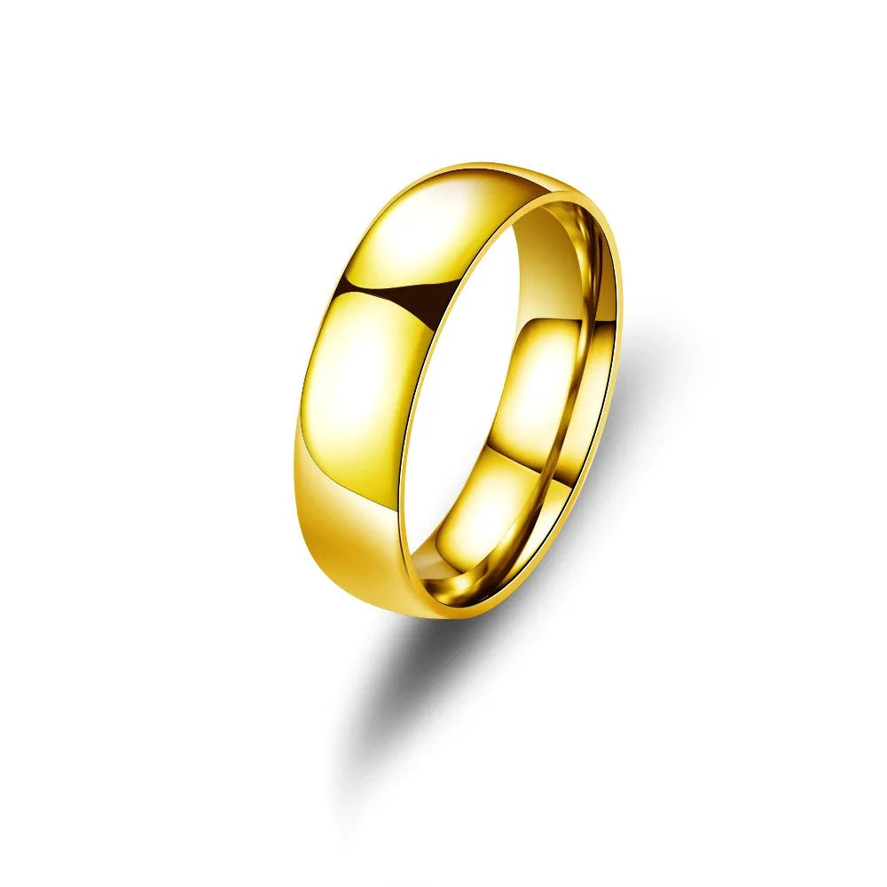 Fashion Charm Jewelry Ring for Men Women Stainless Steel Black Rings Wedding Engagement High Quality Matte Male Accessory - Live Store 4U