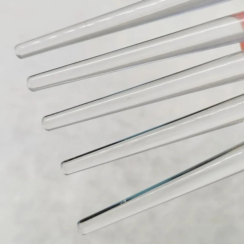 10pcs Facial Mask Brushes Transparent Crystal Rod Face Applicator Brush for Face Mask Application or DIY Mask  Makeup Tools