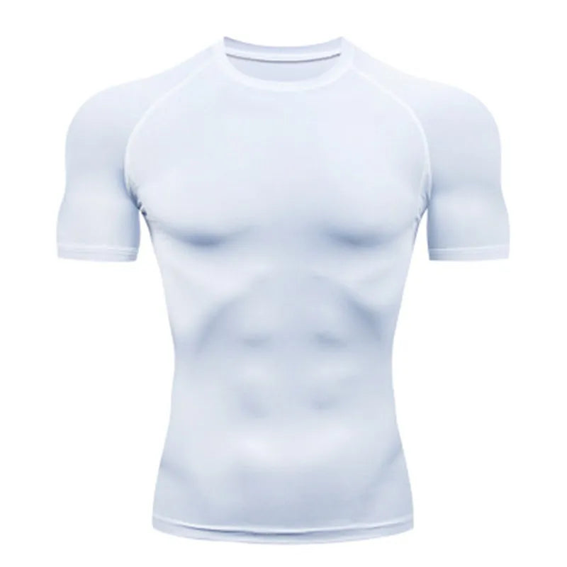 Men's T Shirt Outdoor Training Fitness Gym Jogging Running Sweatshirt Bat/-Man Compression Shirts Tight Elastic Breathable - Live Store 4U