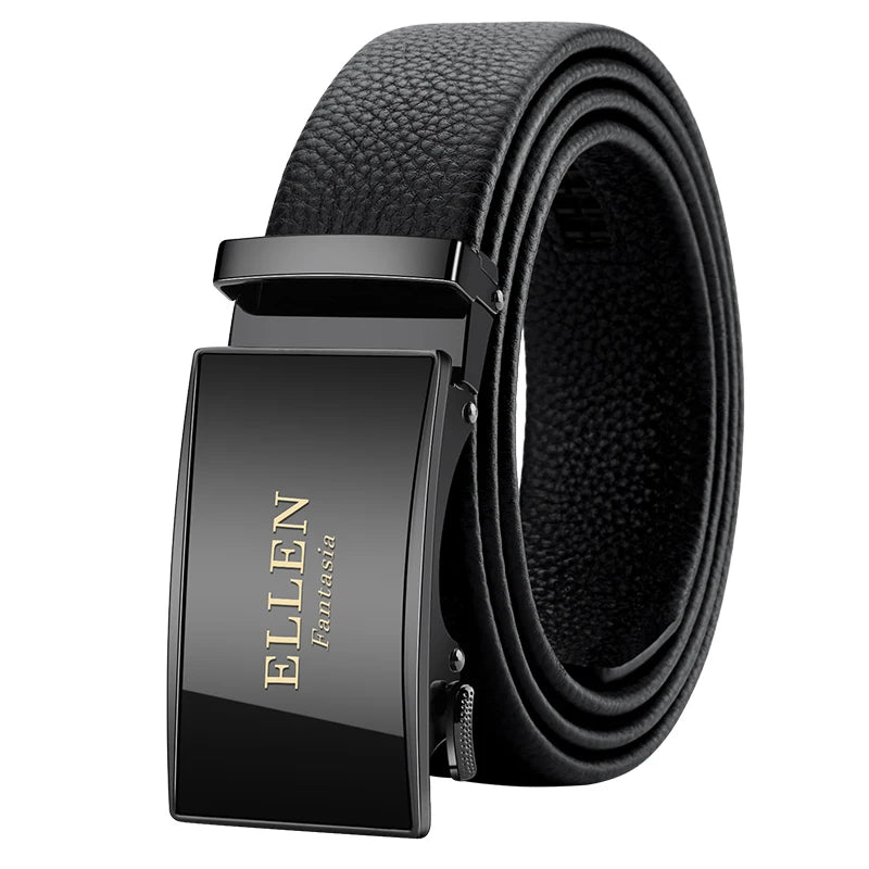 OYIFAN Men Belt Genuine Leather belt for men Alloy buckle ratchet belts Men Designer Belt Automatic belts 벨트 - Live Store 4U