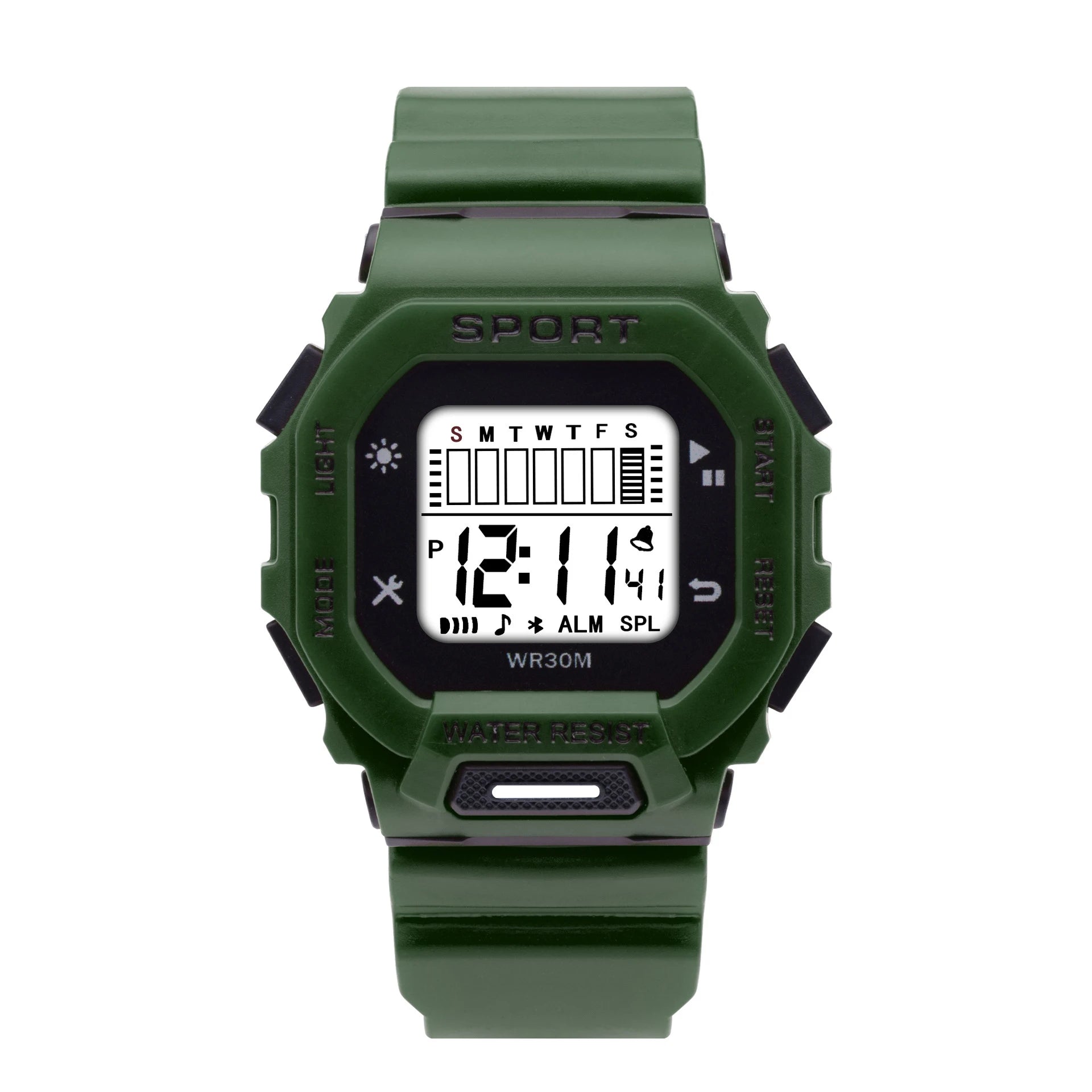 YIKAZE Men's Sports Watch Waterproof LED Digital Watches Student Outdoor Adventure Trend Multifunctional Electronic Watch Gift