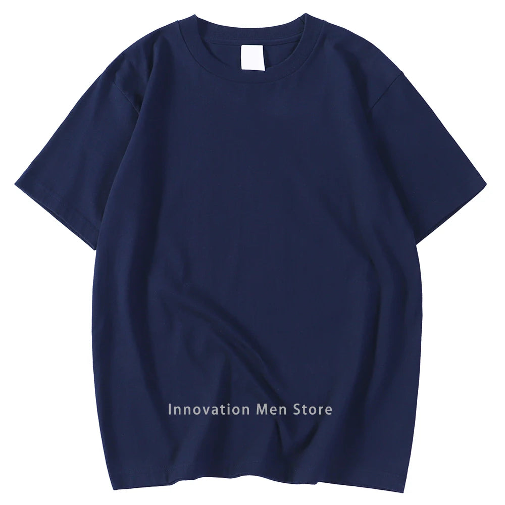 New Candy Color 100% Cotton T-Shirts Men Women 14 Colors Oversized Short Sleeves High Quality Brand Tee Clothing Soft T Shirts - Live Store 4U