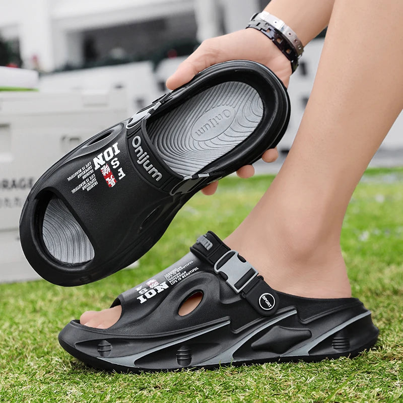 Summer Men's Outdoor Sandals Beach Slippers Comfortable Soft Clogs Men Casual Shoes Women Garden Water Shoes Men Beach Sandals