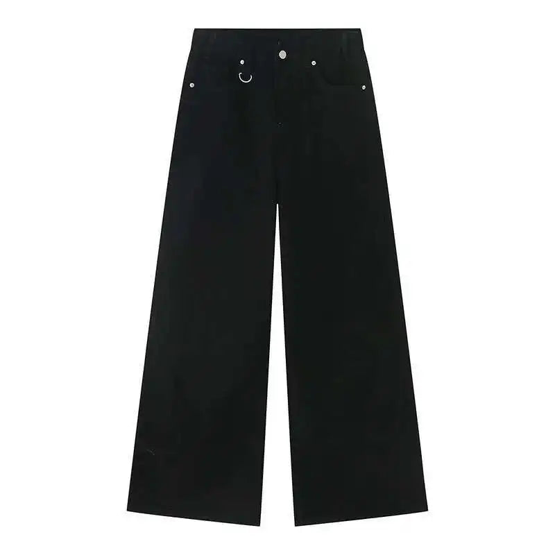 IEFB Summer Men's Denim Pants Old Blue Washed Male Jeans Straight Casual Menwear Loose Wide Leg Trousers New Fashion 9C354 - Live Store 4U