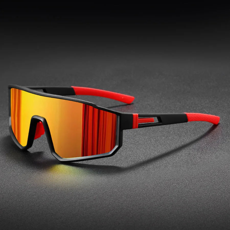 Men's Oversized Cycling Glasses for Men Bicycle Windproof Colorful Coating Sunglasses Outdoor Sports Motorcyc