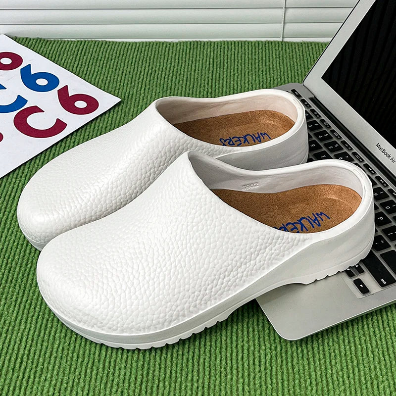 Hotel Kitchen Non-slip Oil-resistant Chef's Shoes Casual Flat Work Safe Men's Shoes Summer Breathable Comfortable Plus Size 47