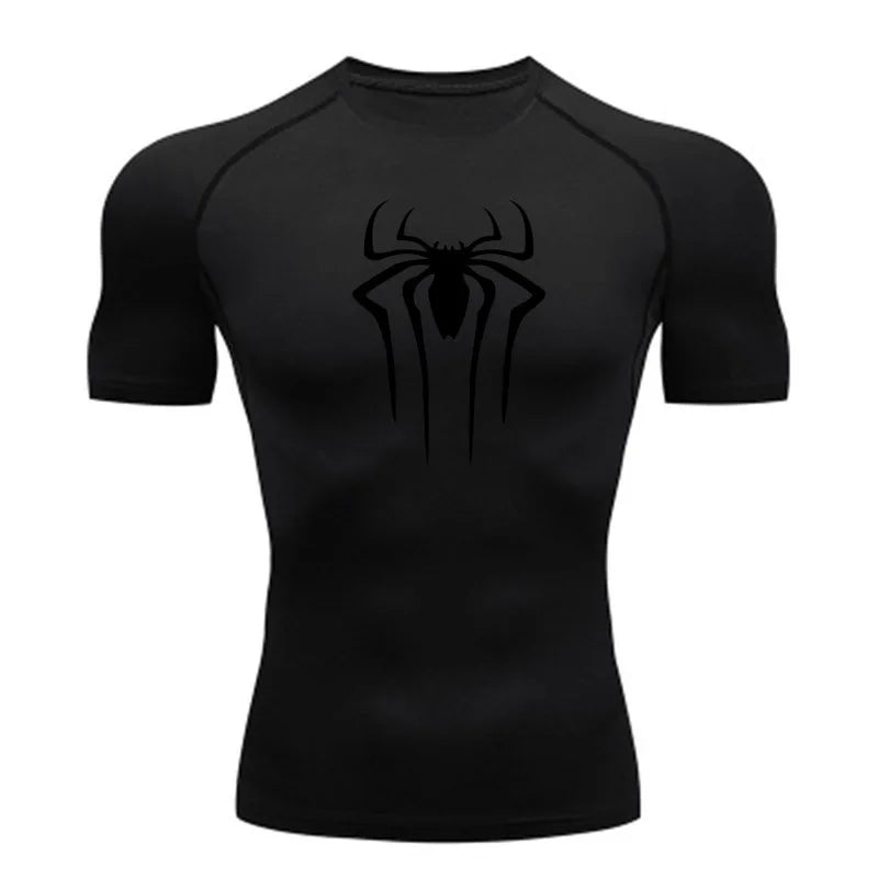 New Compression Shirt Men Fitness Gym Super Hero Sport Running T-Shirt Rashgard Tops Tee Quick Dry Short Sleeve T-Shirt For Men - Live Store 4U