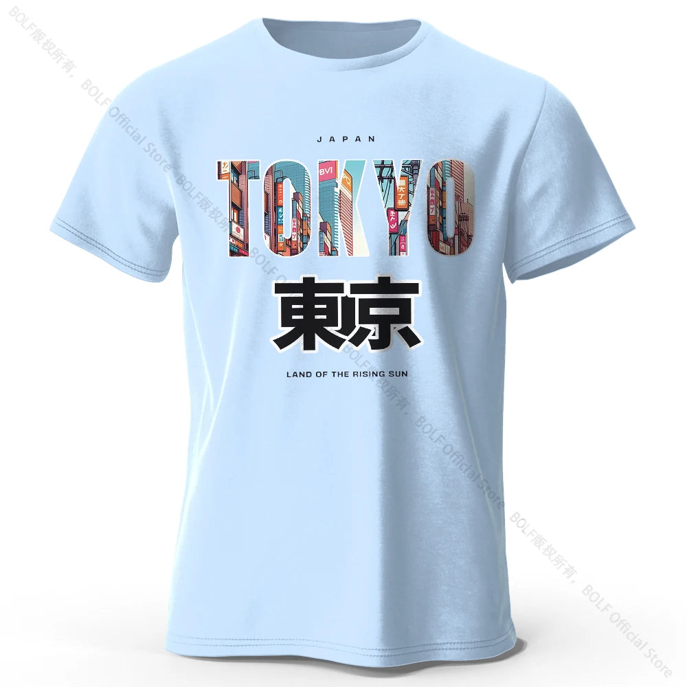 Tokyo Printed Fashion Forward 100% Cotton T-Shirt, Ultra Soft Round Neck Short Sleeve Tee, Perfect for Men & Women - Live Store 4U
