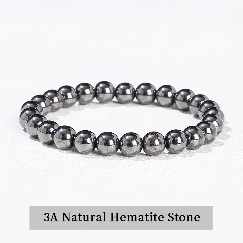 JD 6 8 10mm Natural Stone Beaded Bracelet Obsidian Fluorite Quartz Jasper Healing Beads Bangles Women Men Stretch Yoga Jewelry - Live Store 4U