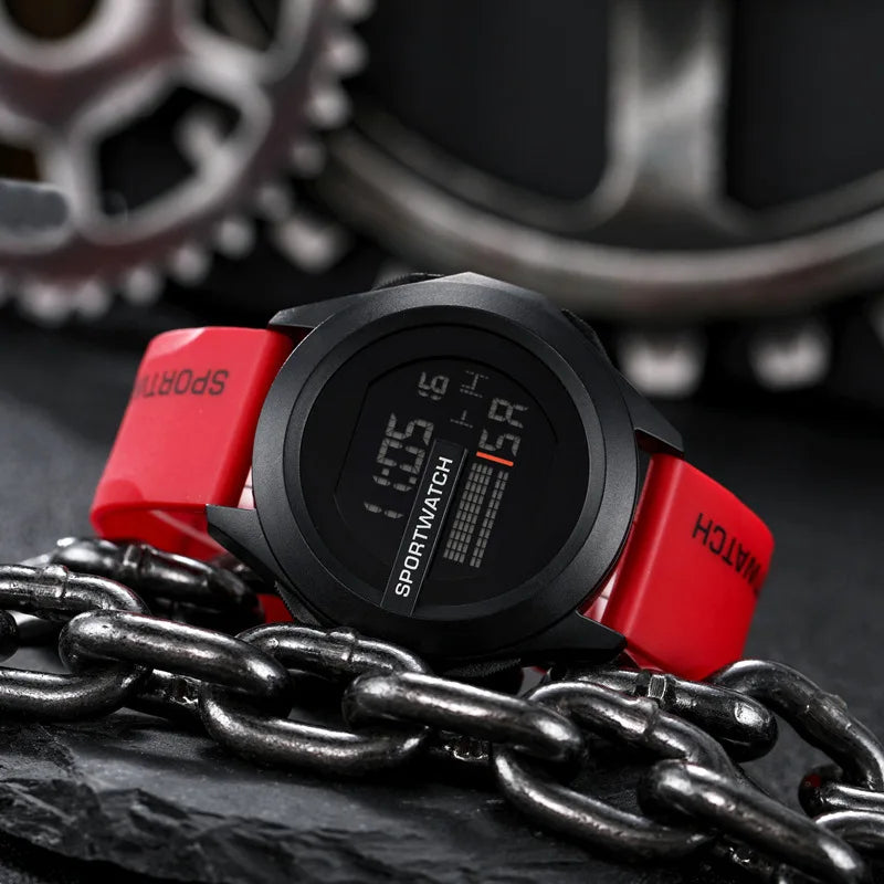 New Multifunctional Electronic Watch for Men Casual Simple Waterproof Sports Mens Watches Fashionable Wristwatch Accessories