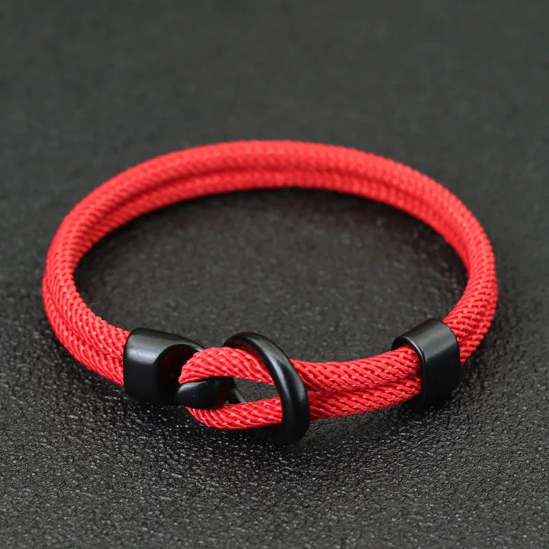 Fashion Rope Bracelet Men Double Layer Outdoor Camping Braclet Homme Accessories Survival Paracord Braslet Gift For Him - Live Store 4U