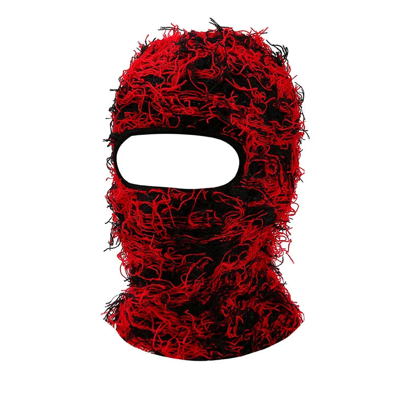 Balaclava Distressed Knitted Full Face Ski Mask for Men Women Beanies Hats Skullies Camouflage Winter Warm Bonnet Windproof Hats - Live Store 4U