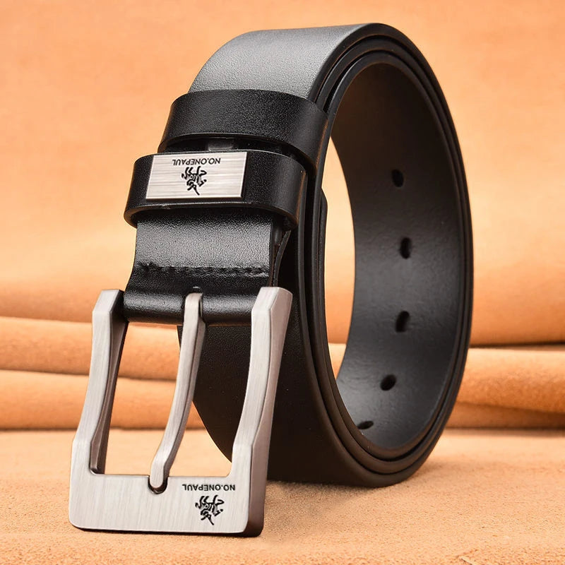 New Trend Men's High Quality Buckled Jeans Leather Casual Belt Business Cowboy Belt Men's Fashion Designer - Live Store 4U