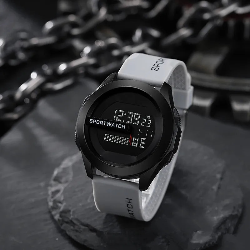 YIKAZE Sport Watch for Men Military Digital Watch Stopwatch Luminous Date Week Waterproof Men's Clock Electronic Wristwatch