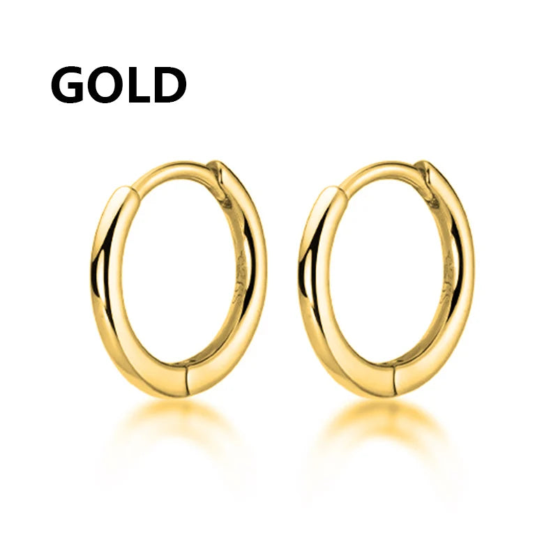 1 Pairs Multi Types Unisex Black Gold Color Stainless Steel Earring For Women Men Punk Gothic Piercing Fake Earrings Jewelry - Live Store 4U