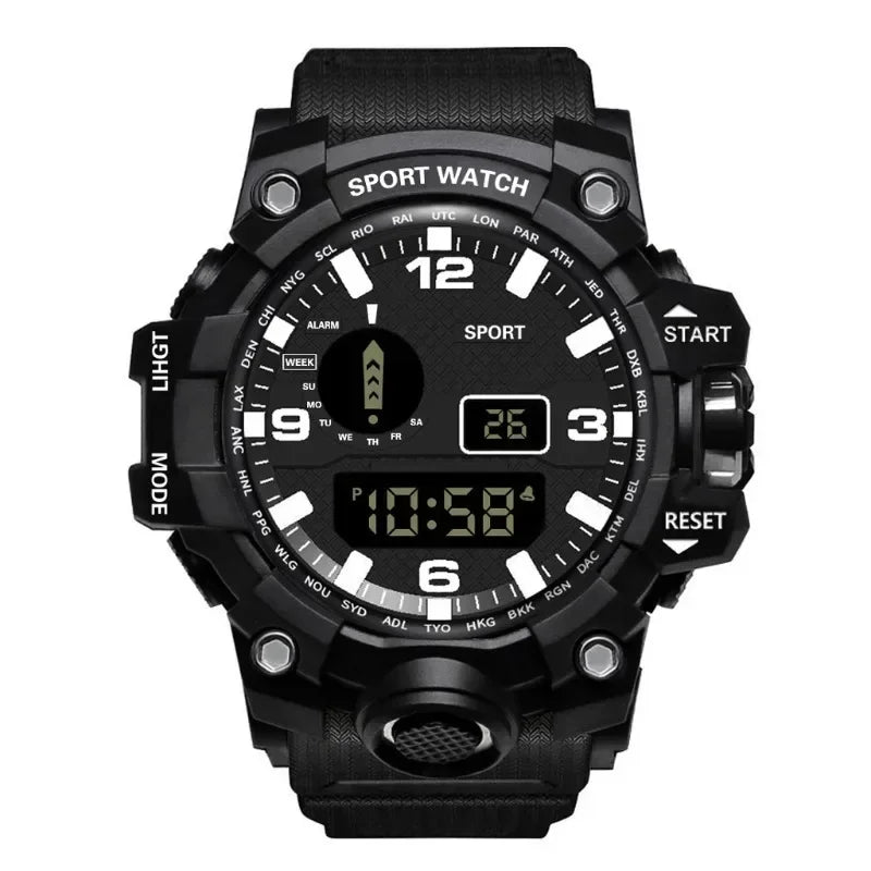 New Multifunctional Electronic Watch for Men Casual Simple Waterproof Sports Mens Watches Fashionable Wristwatch Accessories
