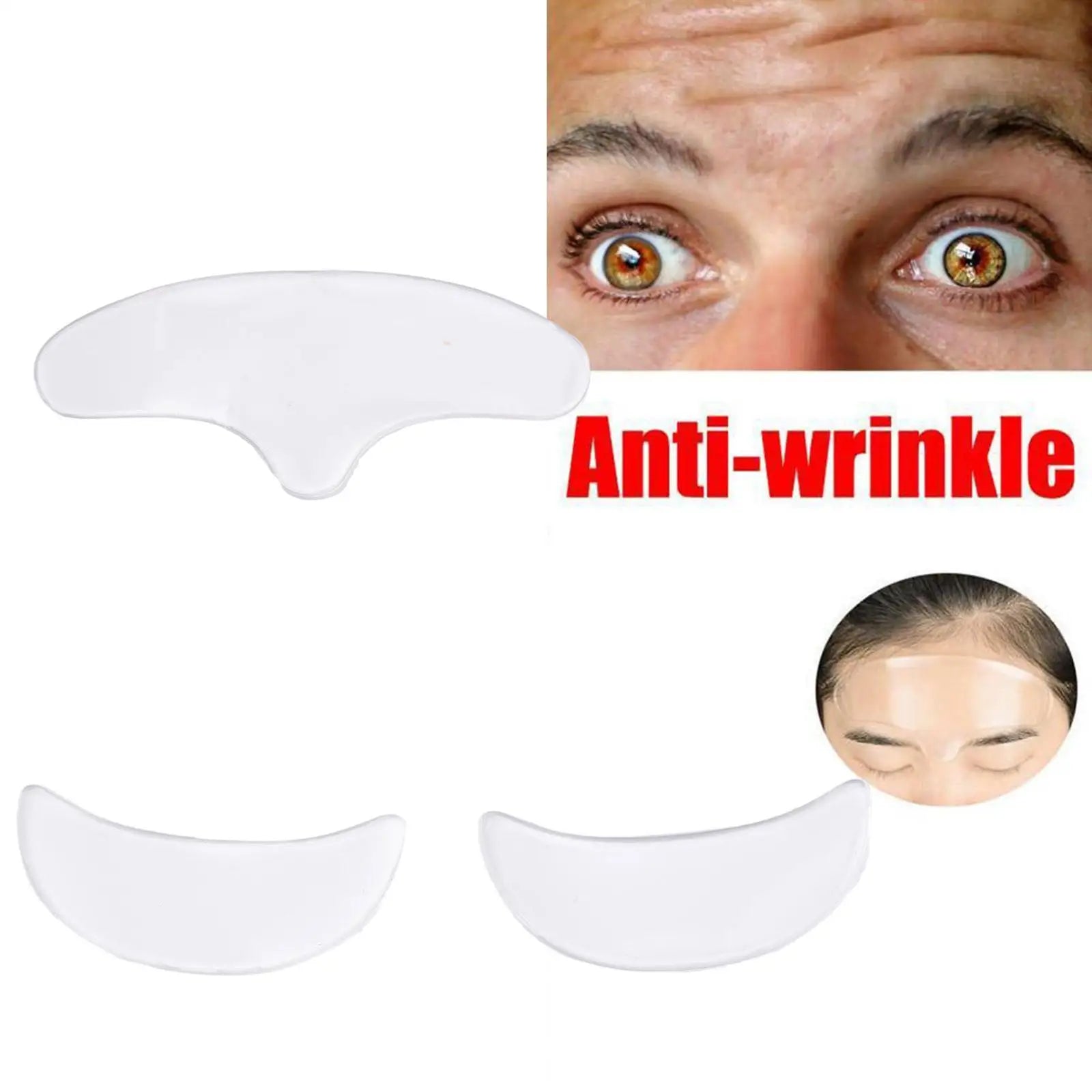 Silicone Reusable Wrinkle Patch Forehead Eye Area Soft Comfortable Portable Facial Skin Care Tool Anti-Wrinkle Face Mask Daily