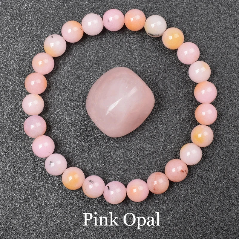 Natural Golden Obsidian Stone Beads Bracelet Men Women Golden Light Rainbow Obsidian Raw Stone Round Bead Natural Energy Jewelry - Live Store 4U