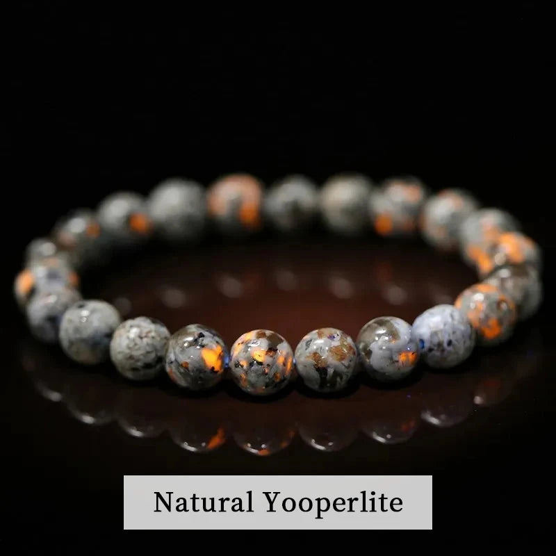 JD Natural Stone Beads Bracelet Amethyst Tiger Eye Crystal Quartz Agate Gem Beads Bangles Women Men Reiki Healling Jewelry Gift - Live Store 4U