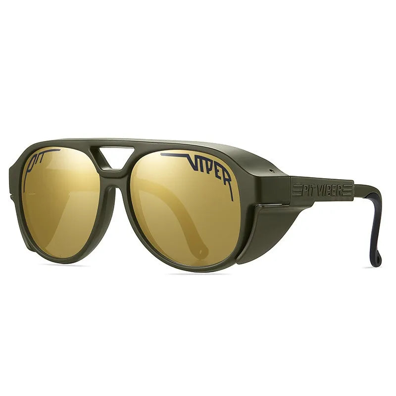 Steampunk Pit Viper Cycling Sunglasses Adult UV400 Men Women Designer Steam Punk Eyewear Vintage Sun Glasses Retro Goggles