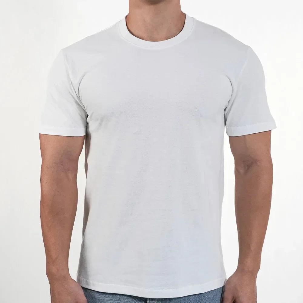 Men T shirts Polyester Thin Short-sleeve Tee Fitness Muscle Joggers Bodybuilding Quick Dry tshirt Male Gym Clothes Oversize tops - Live Store 4U