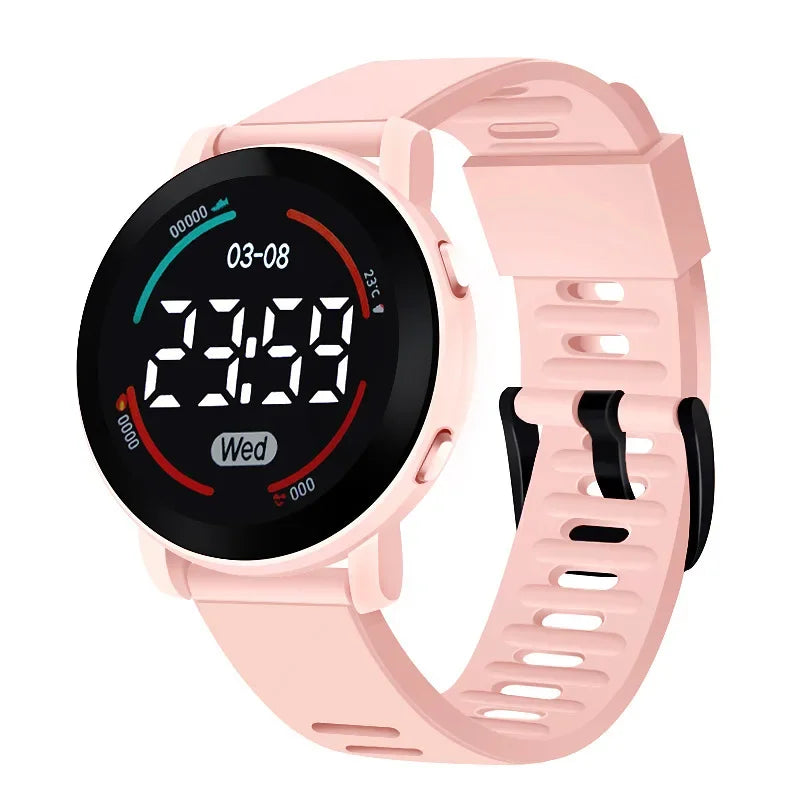 Unisex Sports Digital Watch for Men Women Boys Girls Fashion Waterproof Electronic Watches Breathable LED Wristwatch Gifts