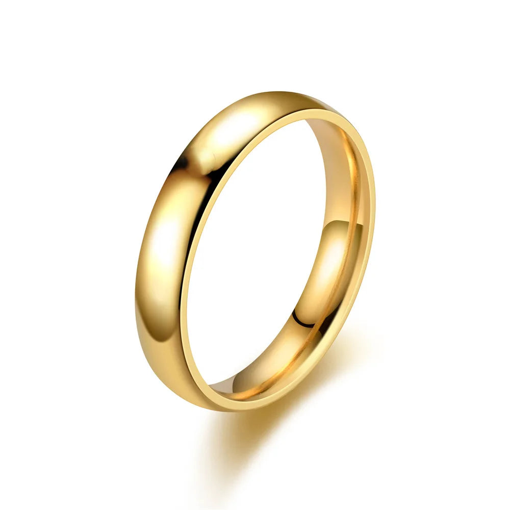 Fashion Charm Jewelry Ring for Men Women Stainless Steel Black Rings Wedding Engagement High Quality Matte Male Accessory - Live Store 4U