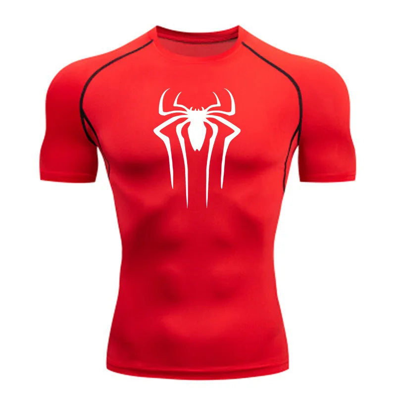 New Compression Shirt Men Fitness Gym Super Hero Sport Running T-Shirt Rashgard Tops Tee Quick Dry Short Sleeve T-Shirt For Men - Live Store 4U